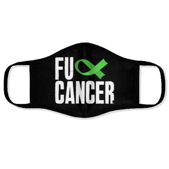 Non-Hodgkin Lymphoma Awareness Fuck Cancer Face Masks