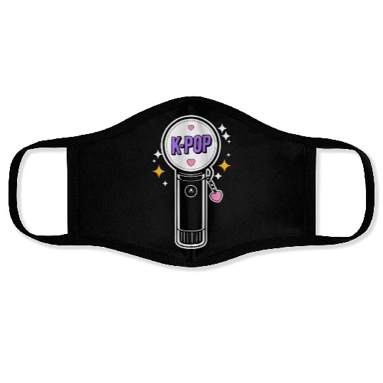 K-Pop Korean Pop Music South Korea Kpop Lightstick Face Masks