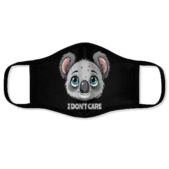 Cute Koala - I Don’t Care Face Masks