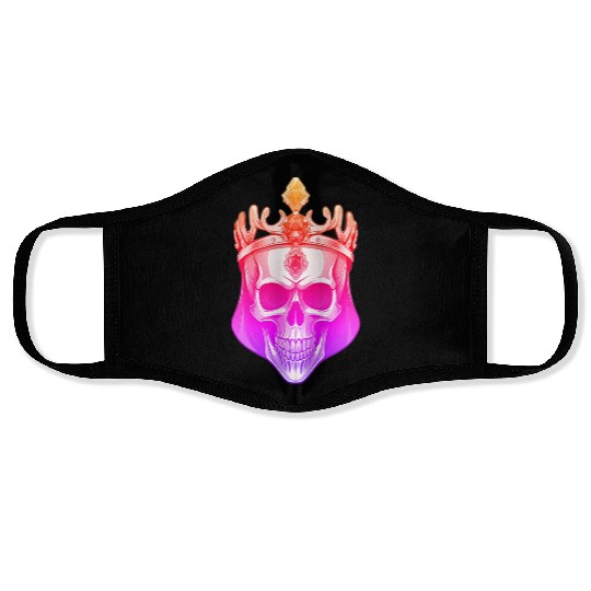 The Green King Skull with a Jeweled Crown Face Masks