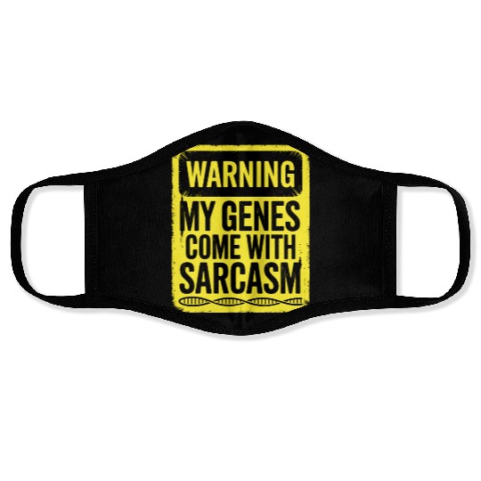 Sarcastic Genealogy DNA Test Genetics Biologist Face Masks