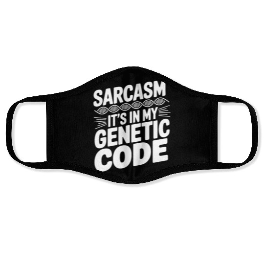 Sarcastic Genealogy DNA Test Genetics Biologist Face Masks