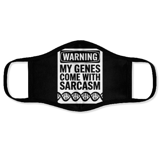 Sarcastic Genealogy DNA Test Genetics Biologist Face Masks