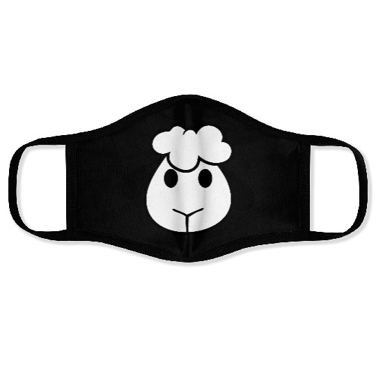 Sheep Face Head Cute Small Baby Lamb Sweet Comic Face Masks