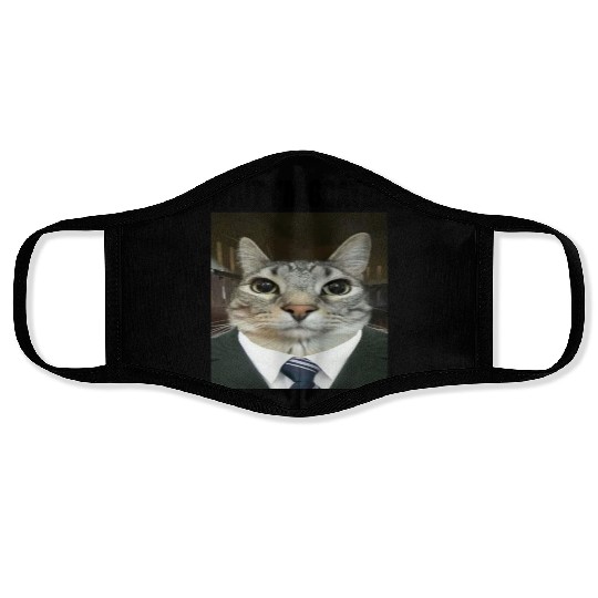 WAIT I'M GOATED Cat Meme Face Masks Funny Casual Wear
