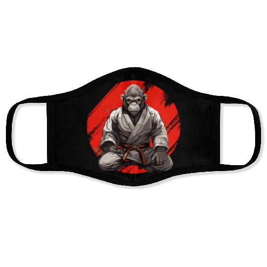 Karate Judo Monkey Chimpanzee Martial arts Face Masks