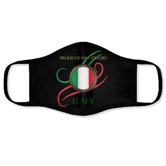 Tricolor Pride: Spirit of Italy Face Masks