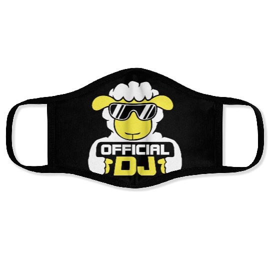 Sheep Official Dj Sunglasses Party Lamb Music Cool Face Masks