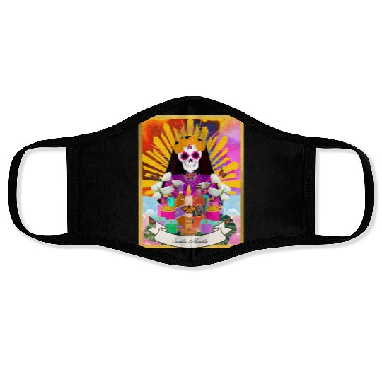 Butterfly Santa Muerte Face Masks