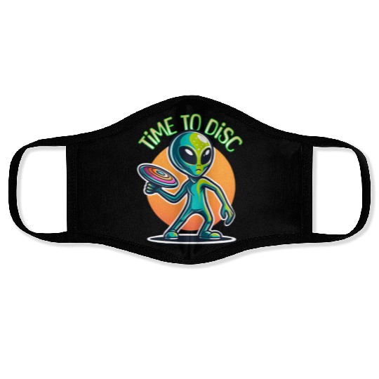 Alien Disc Golf | Retro Extraterrestrial Face Masks