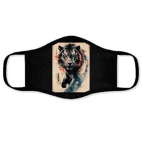 Tiger Stare Face Masks