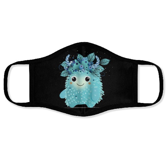 Cute Blueberry Monster - Fruity and Playful Face Masks