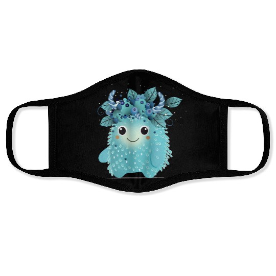 Cute Blueberry Monster - Fruity and Playful Face Masks