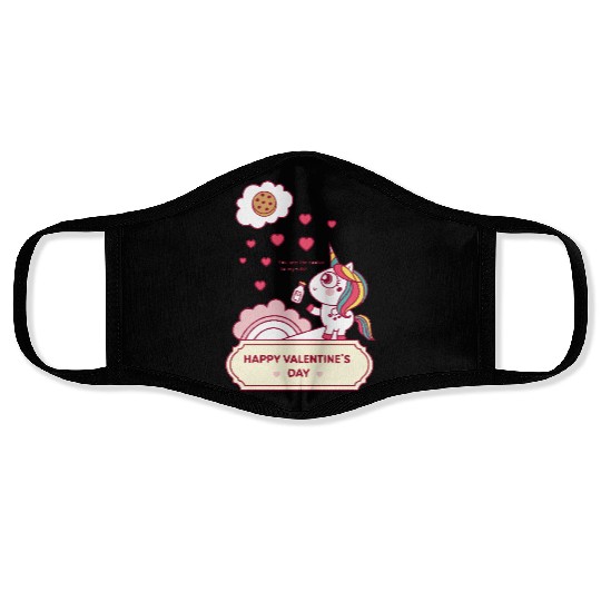 Sweet Unicorn - "You Are The Cookie To My Milk" Face Masks