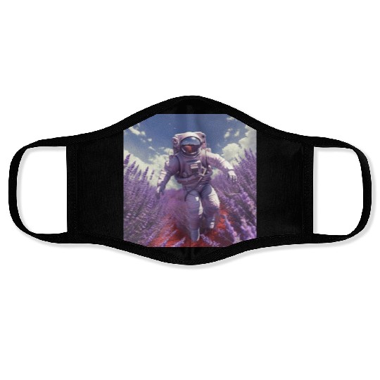 post nuclear lavender farmer Face Masks