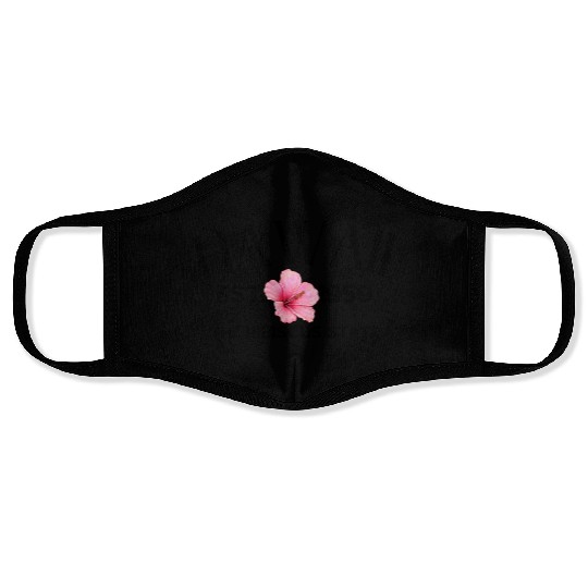 Hawaii Hibiscus Gift Face Masks