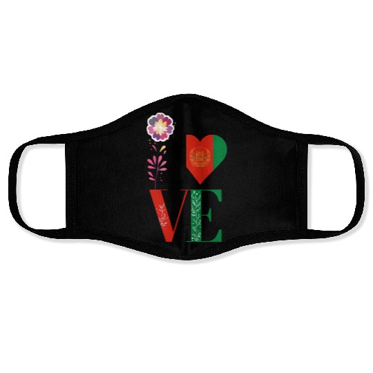 Kabul Store Love Afghanistan Face Masks