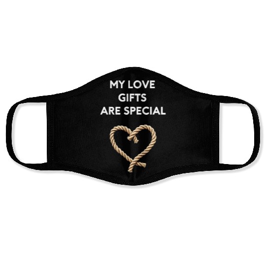 Funny BDSM Valentine My Love Gifts Are Special Face Masks