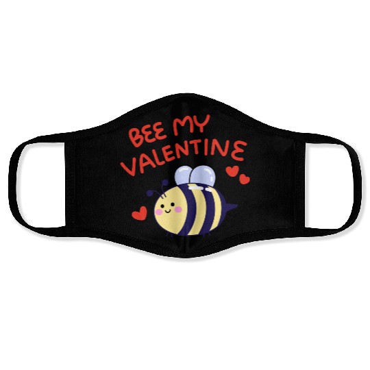Bee my Valentine Face Masks