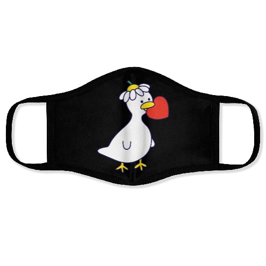 Silly Goose in Love Face Masks