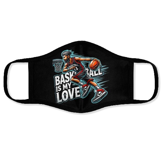 Basketball Love Face Masks