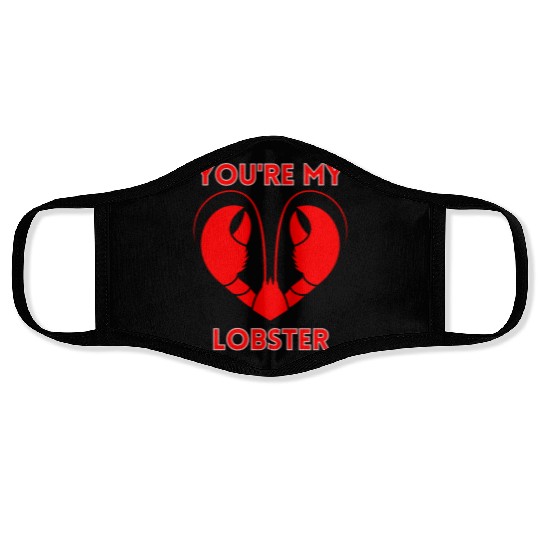 You're My Lobster Valentine’s Day Romance Matching Face Masks