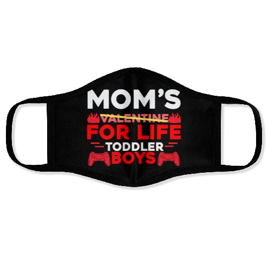 Mom s Valentine for Life Toddler Boys Face Masks
