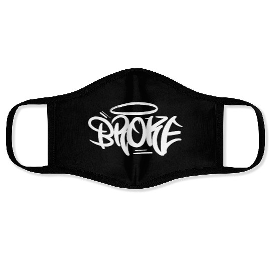 Graffiti Broke Tag Face Masks
