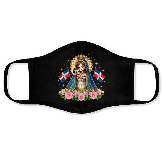 Our Lady of Altagracia Dominican Republic Catholic Face Masks