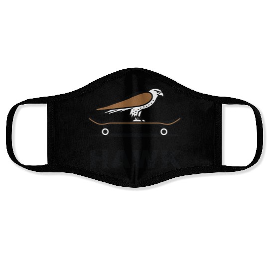 Hawk Skater Fan Skateboard Stunts Freestyle Gift Face Masks