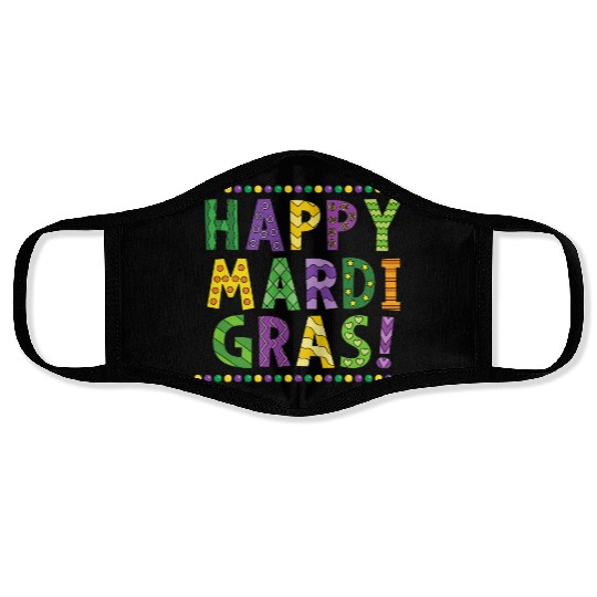 Mardi Gras Celebration Face Masks