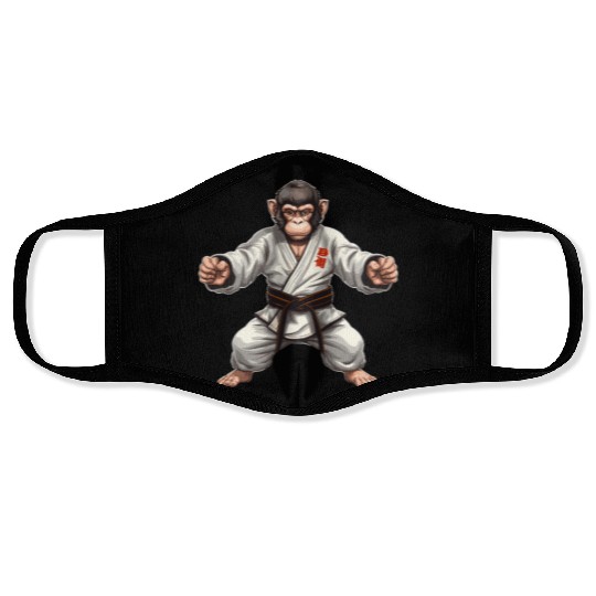 Karate Judo Monkey Chimpanzee Martial arts Face Masks