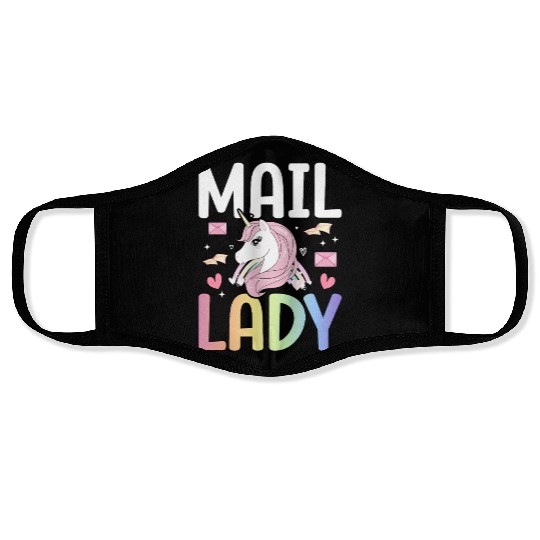 Mail Lady Postal Service Female Postman Worker Face Masks