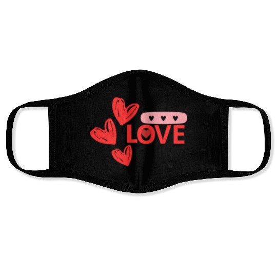 happy valentines day; love;Valentin;romantice;red Face Masks