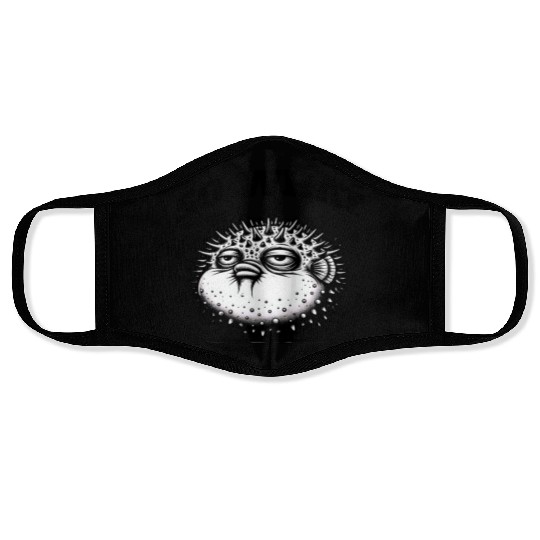 Grumpy Pufferfish – Unique Attitude Face Masks