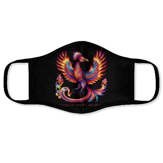 Scorpio Spirit Animal Phenix Alebrije Male Face Masks