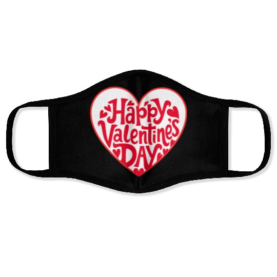 happy valentines day; love;Valentin;romantice;red Face Masks