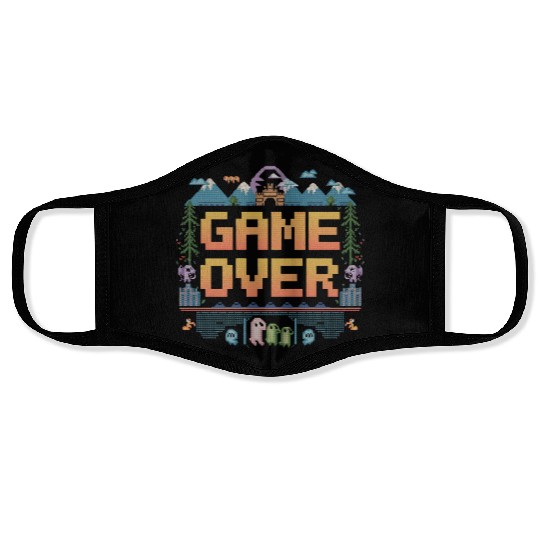 Nostalgic Retro Gamer Apparel Face Masks