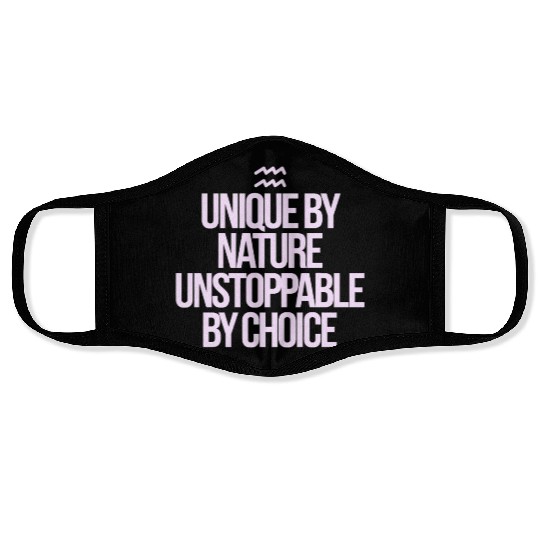 Unique By Nature Aquarius Character Zodiac Face Masks