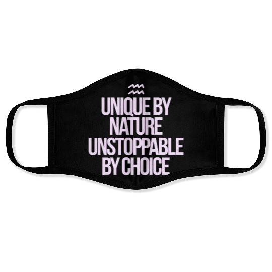 Unique By Nature Aquarius Character Zodiac Face Masks