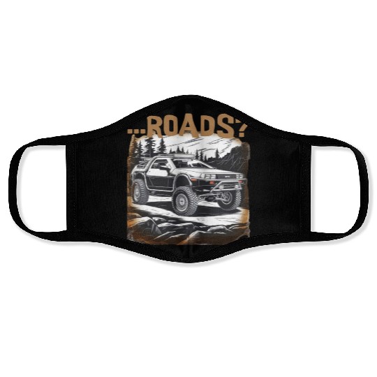 Off-road Delorean Face Masks