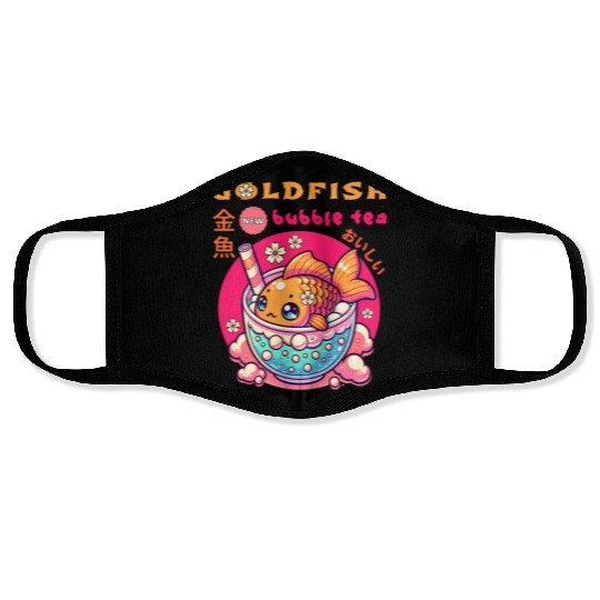 Goldfish Japanese Bubble Tea Face Masks
