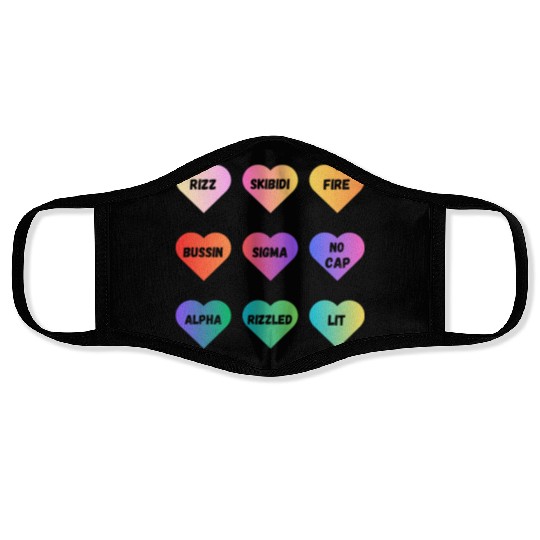 Skibidi Valentine's Day - Funny Valentine's Day Face Masks