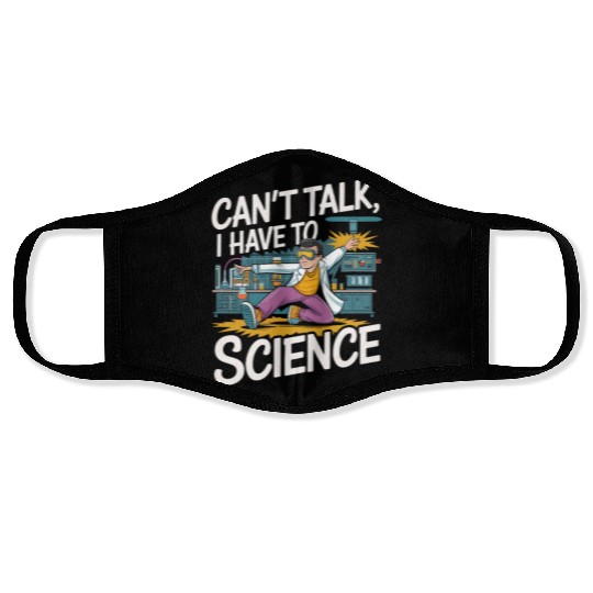 Science Laboratory Laborant Inspiration Face Masks