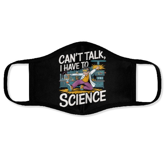 Science Laboratory Laborant Inspiration Face Masks