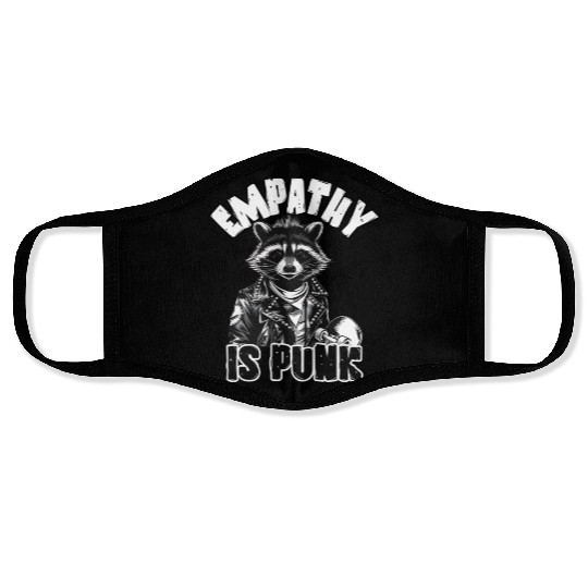 Empathy is PUNK Raccoon Face Masks