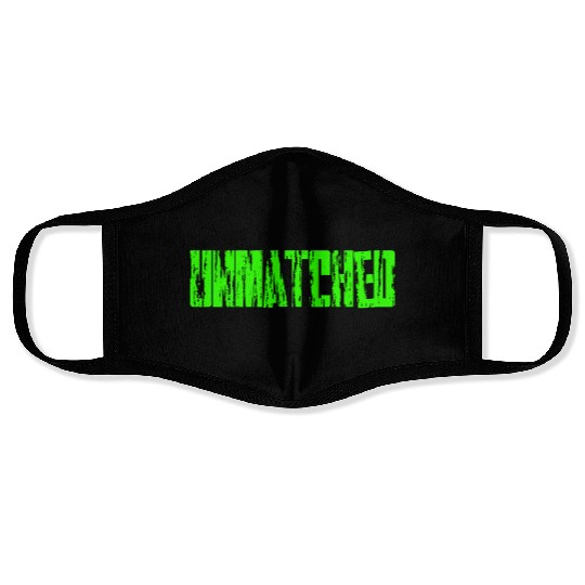 UNMATCHED SHEWEAR STREETWEAR NEON Face Masks