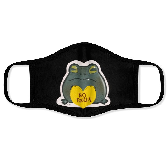 NO Touchy! Grumpy toad. Face Masks