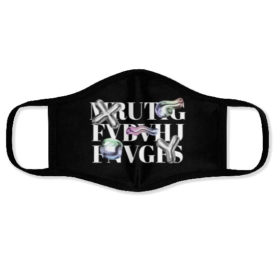 Urban Stack Typography Face Masks