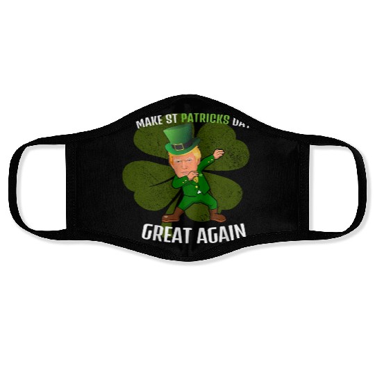 Make St. Patrick's Day Great Again: Trump-Inspired Face Masks